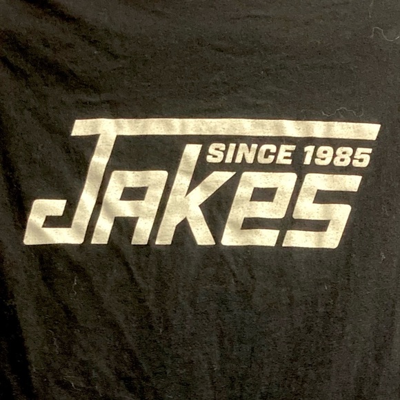 Jakes Burgers and Beer Since 1985 Graphic T-shirt Size S - Picture 2 of 6